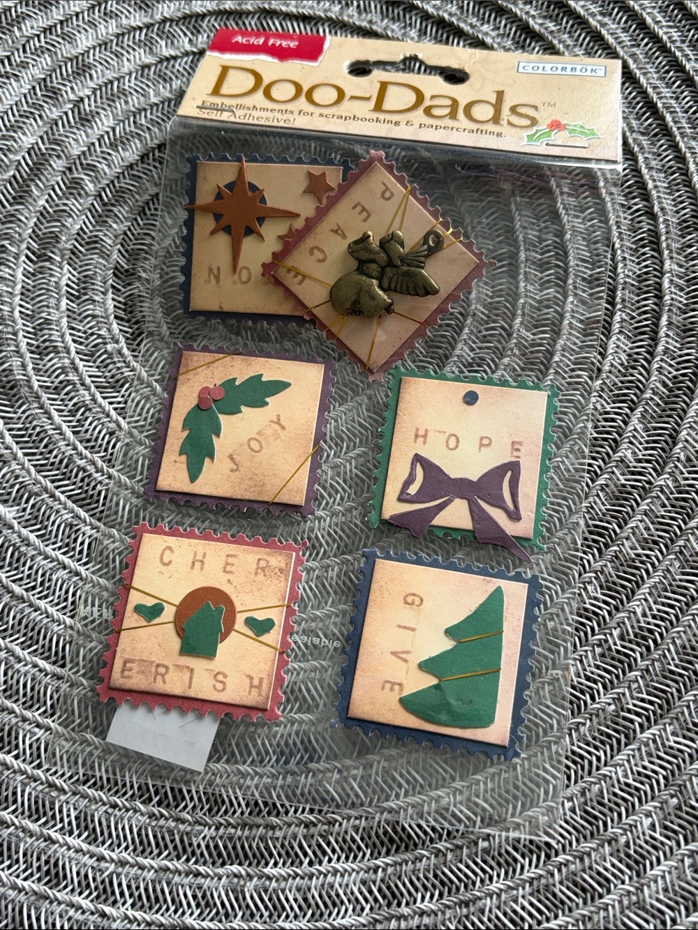 ❤️$8 NWT Rare Colorbok Doo Dads Holiday Stamps